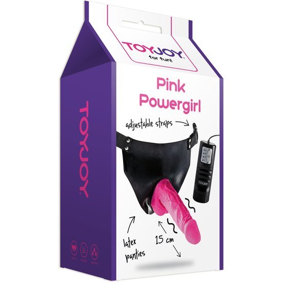 Arnes con pene realistico con vibracion y braguita ajustable