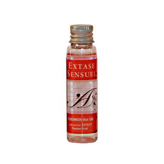 Extase sensuel aceite de masaje calor feromonas fruta de la pasion 30 ml