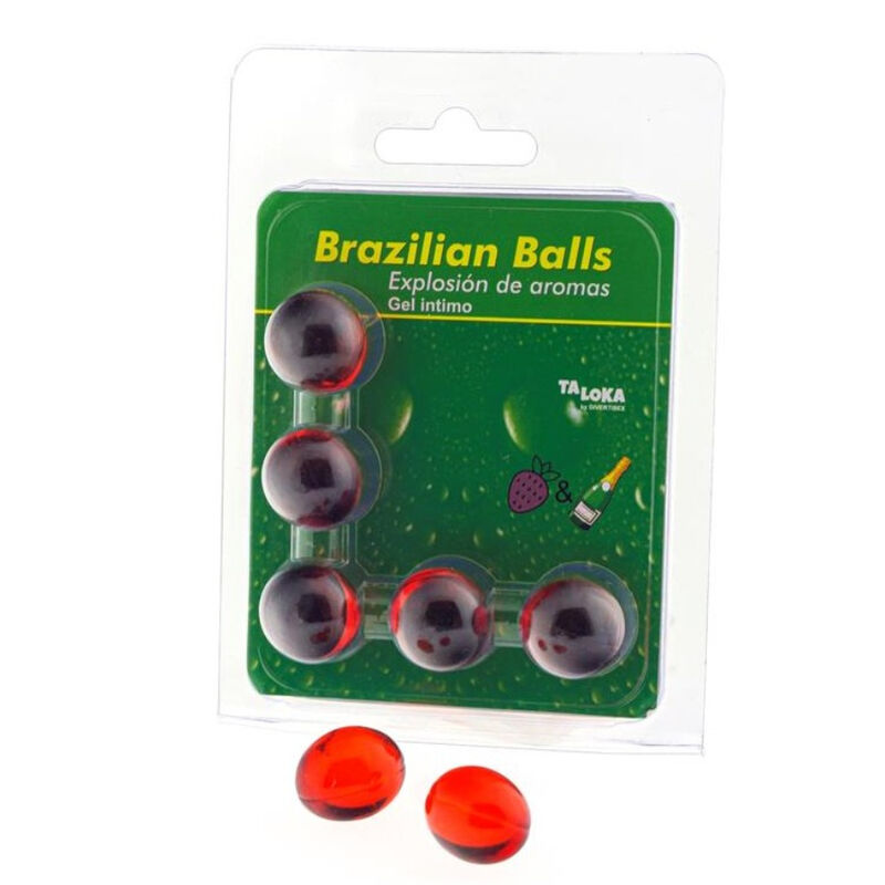 Intieme Gel Brazilian Balls Aardbeien & Champagne