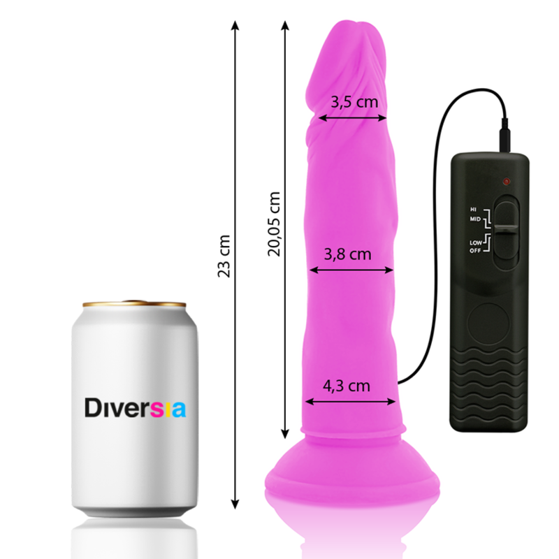 FlexiVibe - Vibrerende Dildo 23cm - Paars