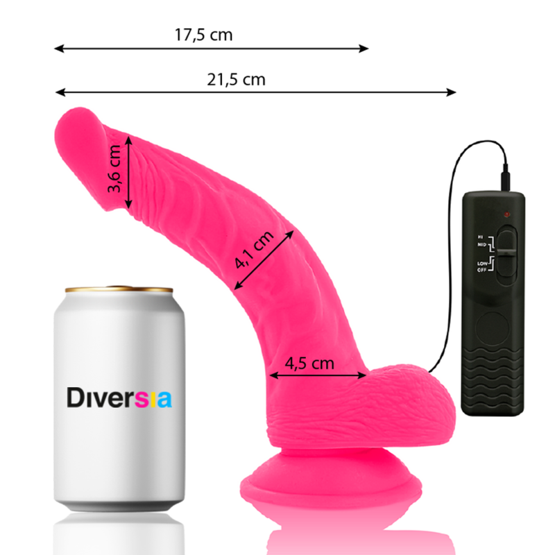 FlexiVibe - Vibrerende Flexibele Dildo 21.5 cm - Roze