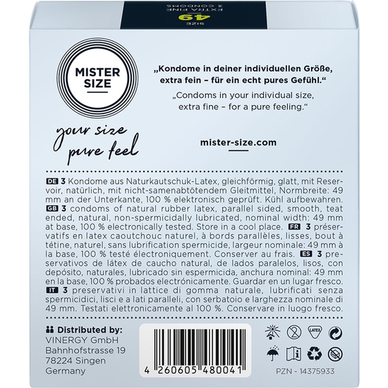 Mister size 49 (3 pack) - extra fino