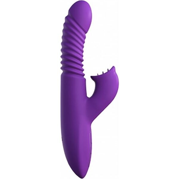 Fantasy For Her Ultimate Thrusting Clit Stimulate-Her vibrator van Pipedream, met clitorisstimulatoren