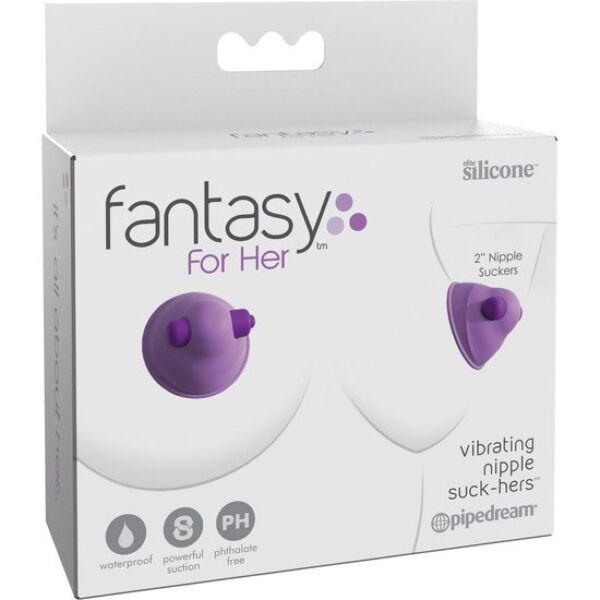 Tepelstimulator Fantasy For Her Vibrating Nipple Suck-Hers, met siliconen cup