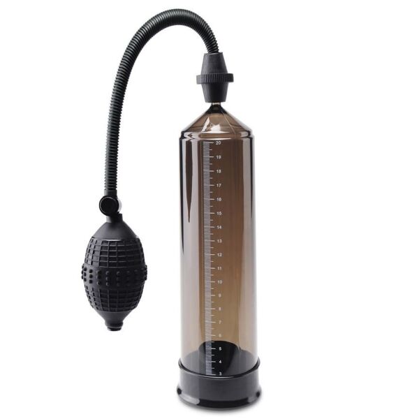 Penispomp Pipedream Pump Worx Euro Pump met cilinder van rookkleurige buis