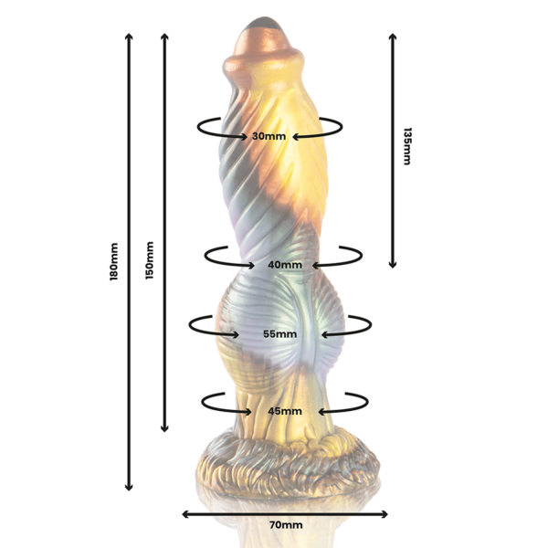 Vibrerende dildo EPIC Phoenix met afstandsbediening