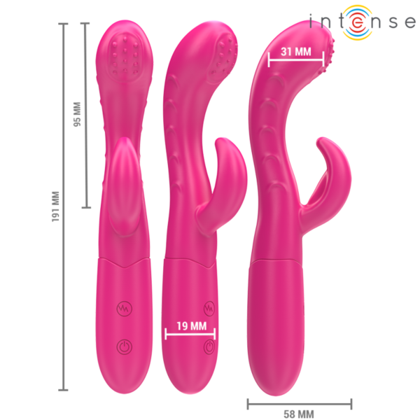 Roze vibrator Intense Amara met stimulerende tong