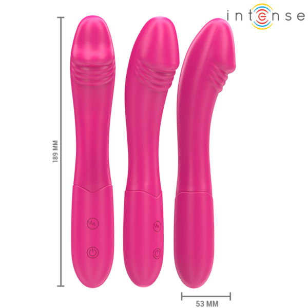 Roze vibrator Intense Belinda van 19 cm met flexibele schacht