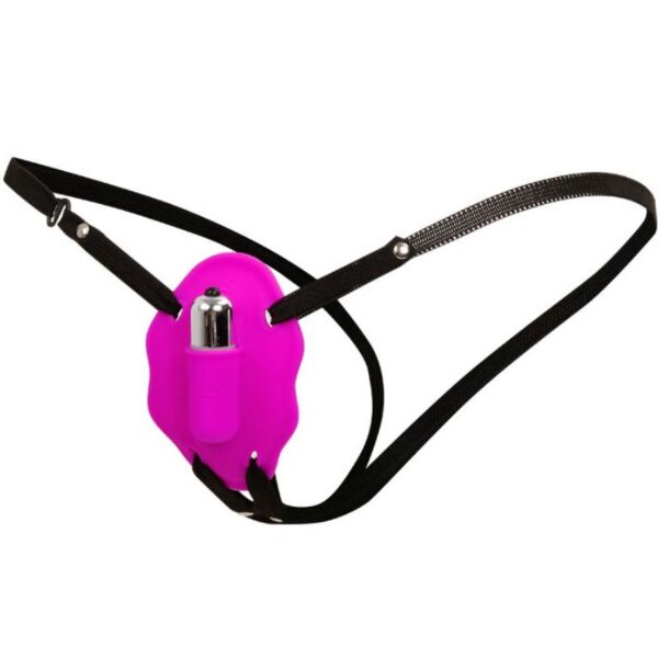 Strap-on met vibratie Baile Love Rider, met siliconen slipje en bullet vibrator