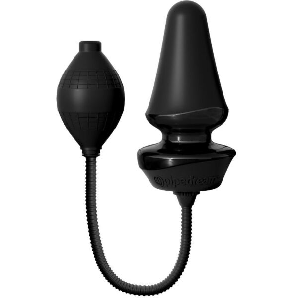 Opblaasbare buttplug Anal Fantasy Elite van Pipedream, met pompslang