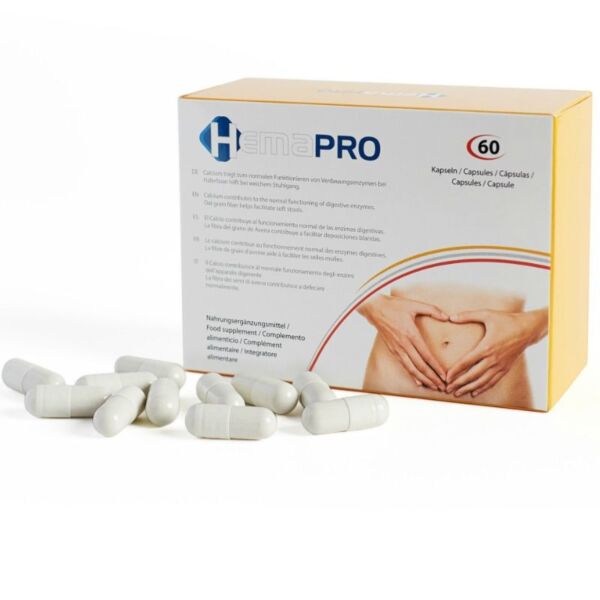 Doos van het voedingssupplement Hemapro Pills van 500Cosmetics