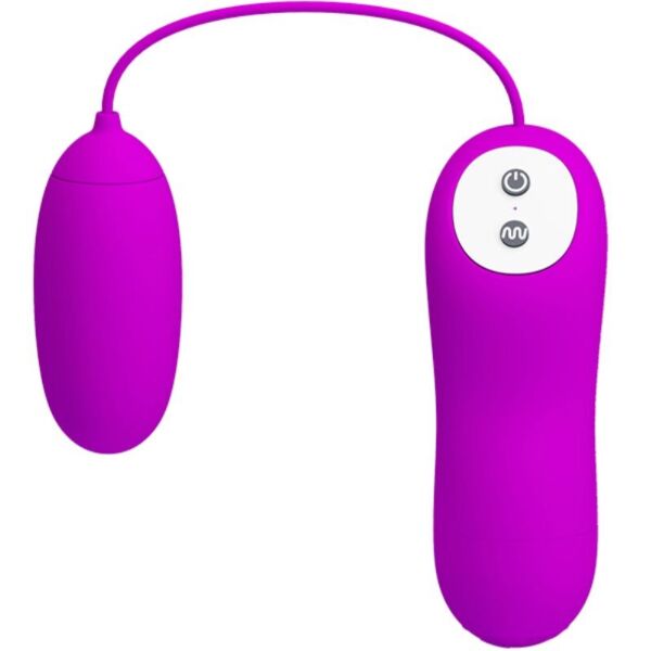 Vibrerend ei Pretty Love Eunice met staartje voor de clitoris