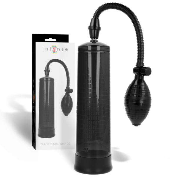 Penispomp Intense Penis Pump 02 met doorzichtige cilinder, handgreep en manometer