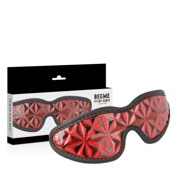 Begme-blinddoek om de ogen te bedekken, met elastische bevestigingsband