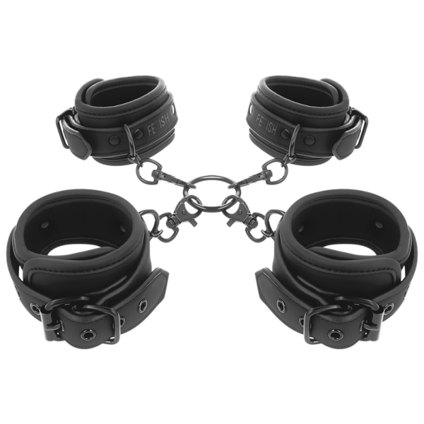 Hogtie handboeien Fetish Submissive voor polsen en enkels