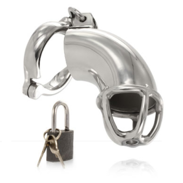 Kuisheidskooi Metal Hard Lancelot met ring, vergrendelpen en hangslot