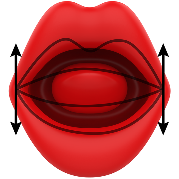 Clitorisvibrator MIA Sicilia Double Pleasure in de vorm van een mond met tong