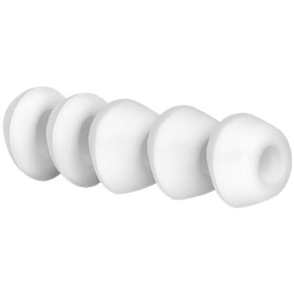 Hoesjes Satisfyer Pro 2, vijf witte siliconen hoesjes