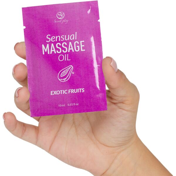 Monodosis massageolie Secret Play Exotische Vruchten van 10 ml