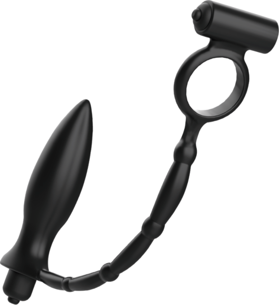 Vibrerende buttplug Addicted Toys Annal Massager Cockring, met bijbehorende cockring
