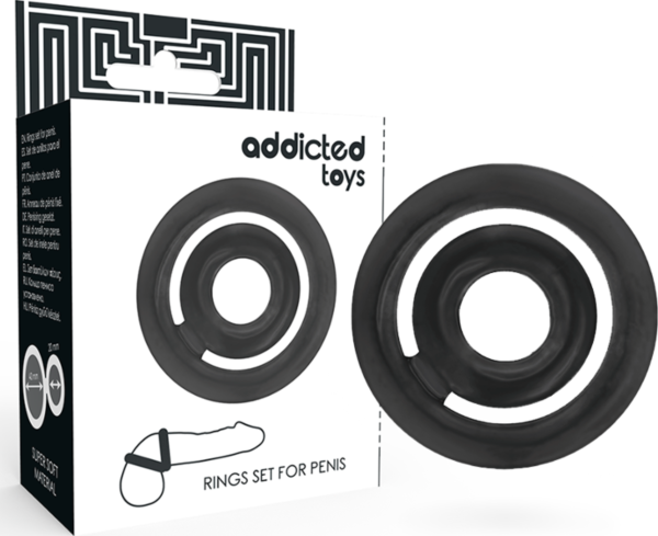Set cockringen Addicted Toys Potenz, met de twee ringen