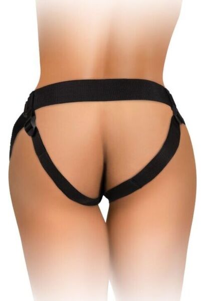 Strap-on harnas King Cock Elite Comfy Body Dock met zuignapplaat en nylon banden