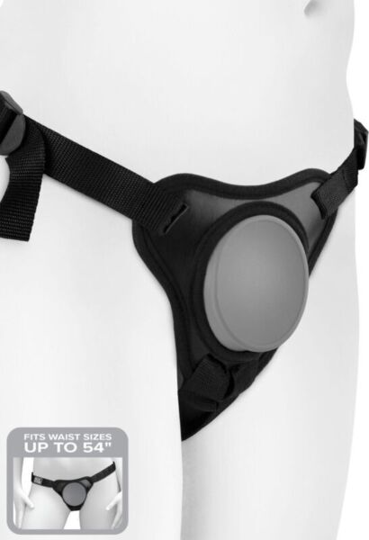 Pipedream Body Dock Elite Mini strap-on harnas met siliconen plaat en nylon banden