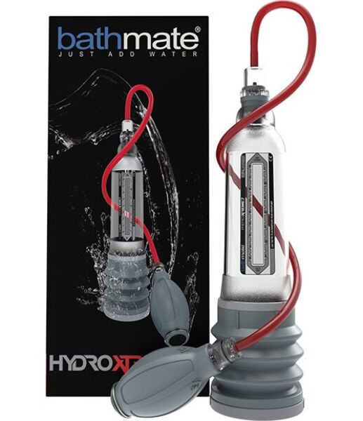 Transparante Bathmate Hydroxtreme 7 penispomp met handpompje