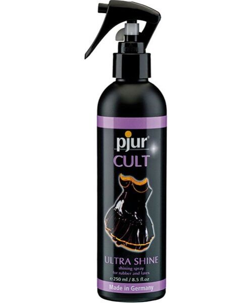 Latex glansspray Pjur Cult Ultra Shine 250 ml voor latex- en rubberkleding