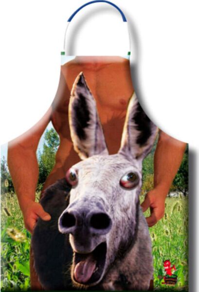Schort Diablo Picante Burro met erotische en humoristische tekeningen