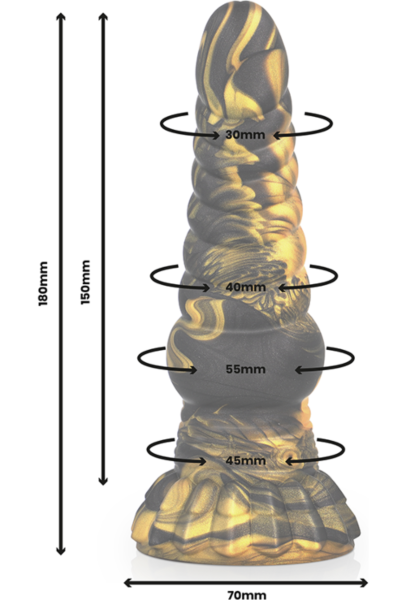 Dildo Epic Furias van vloeibare silicone