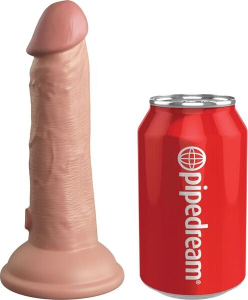Realistische vibrerende dildo King Cock Elite 15,2 cm met zuignapvoet