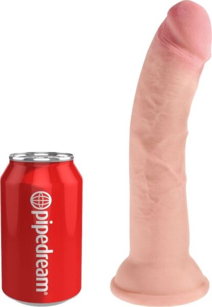 Realistische dildo Pipedream King Cock Plus van 21,6 cm met zuignap onderaan
