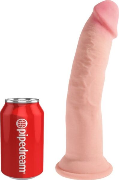 Realistische dildo Pipedream King Cock Plus Triple Density met zuignap als basis