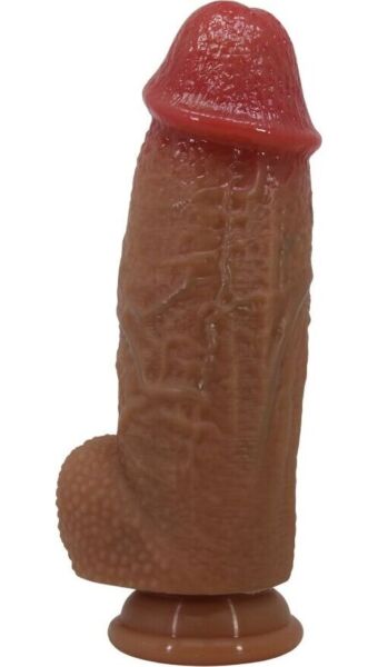 Realistische siliconen dildo Pretty Love Achille met zuignap aan de basis