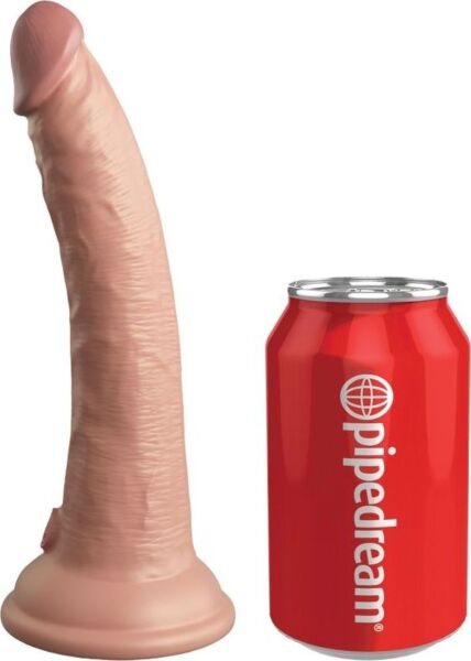 Realistische vibrerende dildo King Cock Elite met afstandsbediening en zuignapvoet