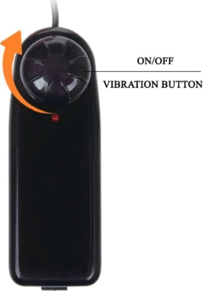 Realistische vibrerende dildo Baile The Big Penis van 23,5 cm, huidskleur, met zuignap