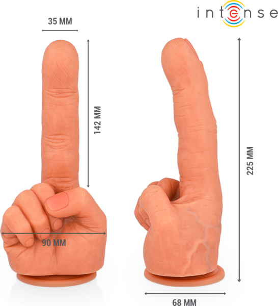 G-punt dildo Intense Hubert, flexibel en met zuignapvoet