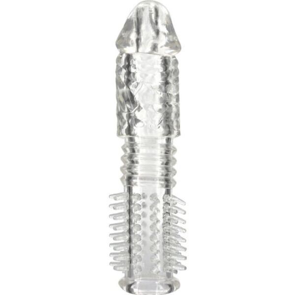Penissleeve Seven Creations met textuur, transparant