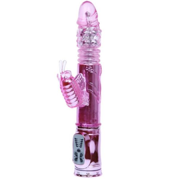 Rabbit vibrator Baile Rabbit Throbbing Butterfly, met de arm voor de clitoris