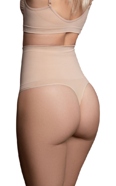 Naadloze shapewear string Bye Bra met hoge taille