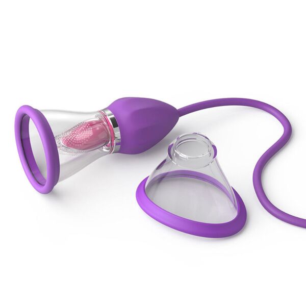 Luchtdrukvibrator Pipedream Her Ultimate Pleasure Max met handvat, slang en zuigkoppen