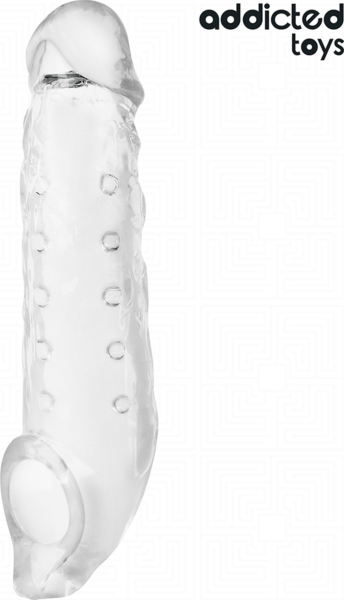 Penis sleeve Addicted Toys M 27 cm, transparant