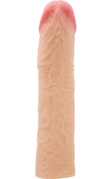 Penis sleeve Pretty Love BI-026272, met aders in reliëf en een afgezette eikel