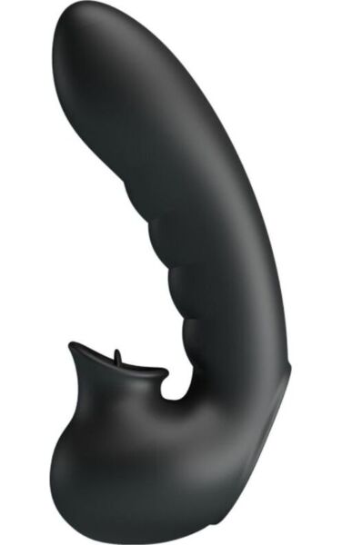 Pretty Love Hobgoblin vingervibrator van zwart siliconen