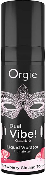 Kusbare gel Orgie Dual Vibe van 15 ml