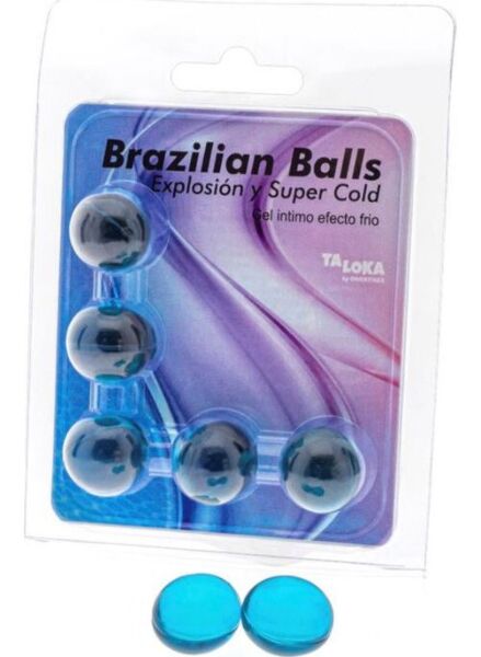 Set van 5 Brazilian Balls met koud effect van Diverty Sex