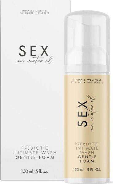 Prebiotische intieme reinigingsschuim Bijoux Indiscrets Gentle Foam, flacon van 150 ml