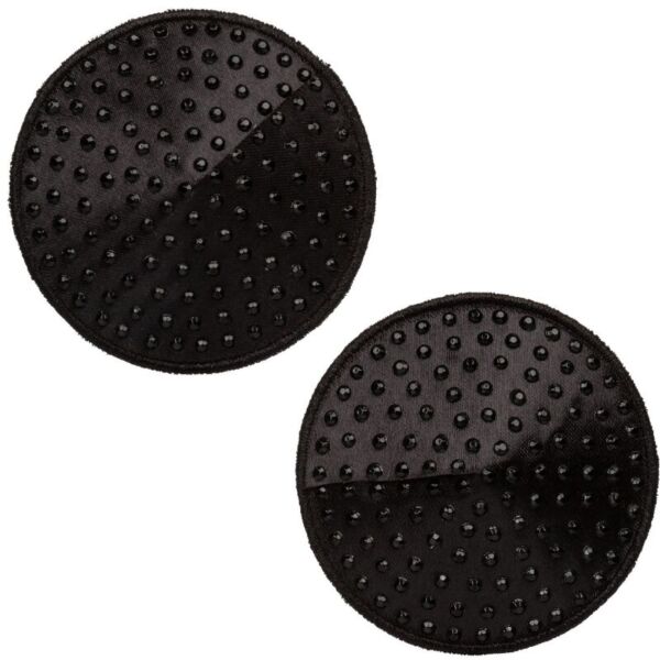 Een paar CalExotics Radiance tepelstickers met glanzende steentjes