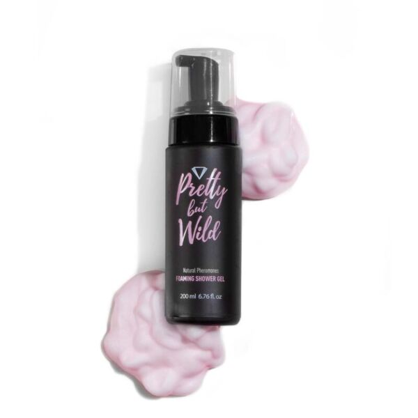 Verpakking met schuimpomp van de Foaming Shower Gel Pretty But Wild van Secret Play, 200 ml